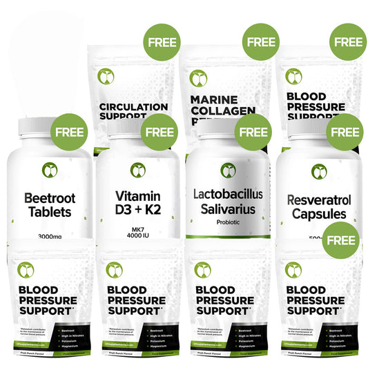 Blood Pressure Support - Buy 3 Get 2 Free (Bonus Gifts)