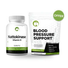 Blood Pressure Support Powder and Nattokinase Capsules