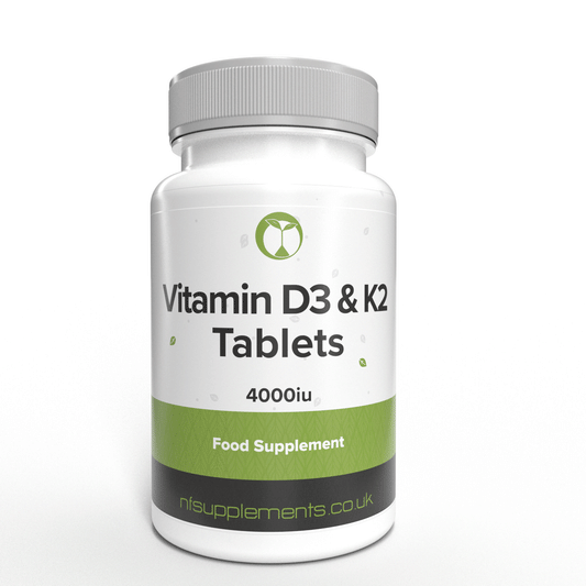 Vitamin D3 and K2 MK7 Tablets - Immune System, Bones & More
