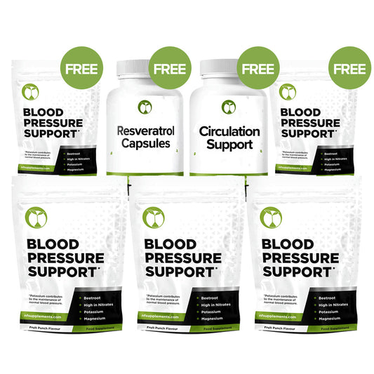 Blood Pressure Support - Buy 3 Get 2 Free (Plus 2 Free Gifts)