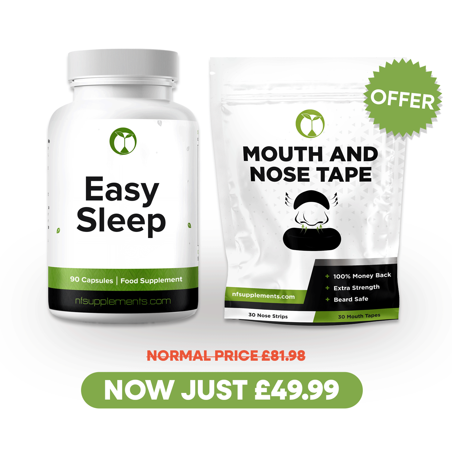 Easy Sleep Offer Free Mouth Tape Natural Foundation Supplements