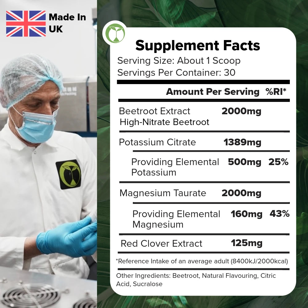 NF Supplements Blood Pressure Support full ingredients and supplement facts panel