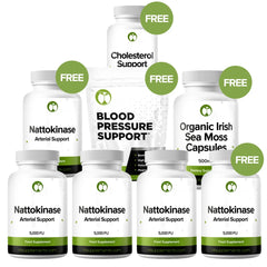Nattokinase - Buy 2 Get 1 Free (Plus Free Sea Moss, Blood Pressure Support, Cholesterol Support)