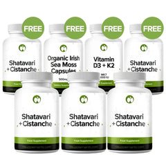 Shatavari + Cistanche Capsules - Buy 3 Get 2 Free (Plus Free Gifts)