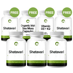 Shatavari Capsules - Buy 3 Get 2 Free (Plus Free Gifts)